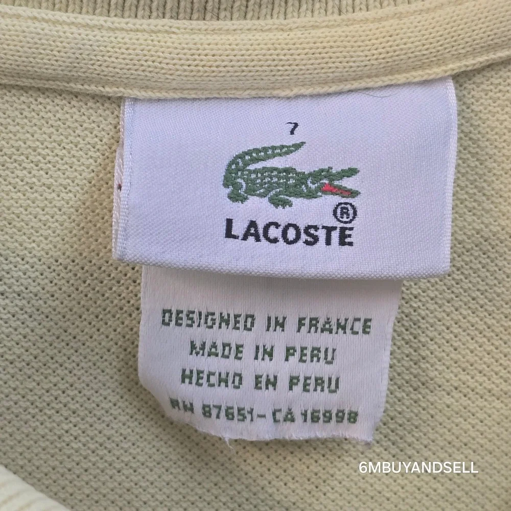 Lacoste measurements approx